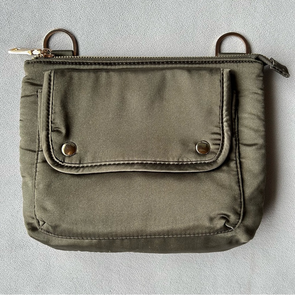 Steve Madden ~ Satin Crossbody Bag ~ Dark Green